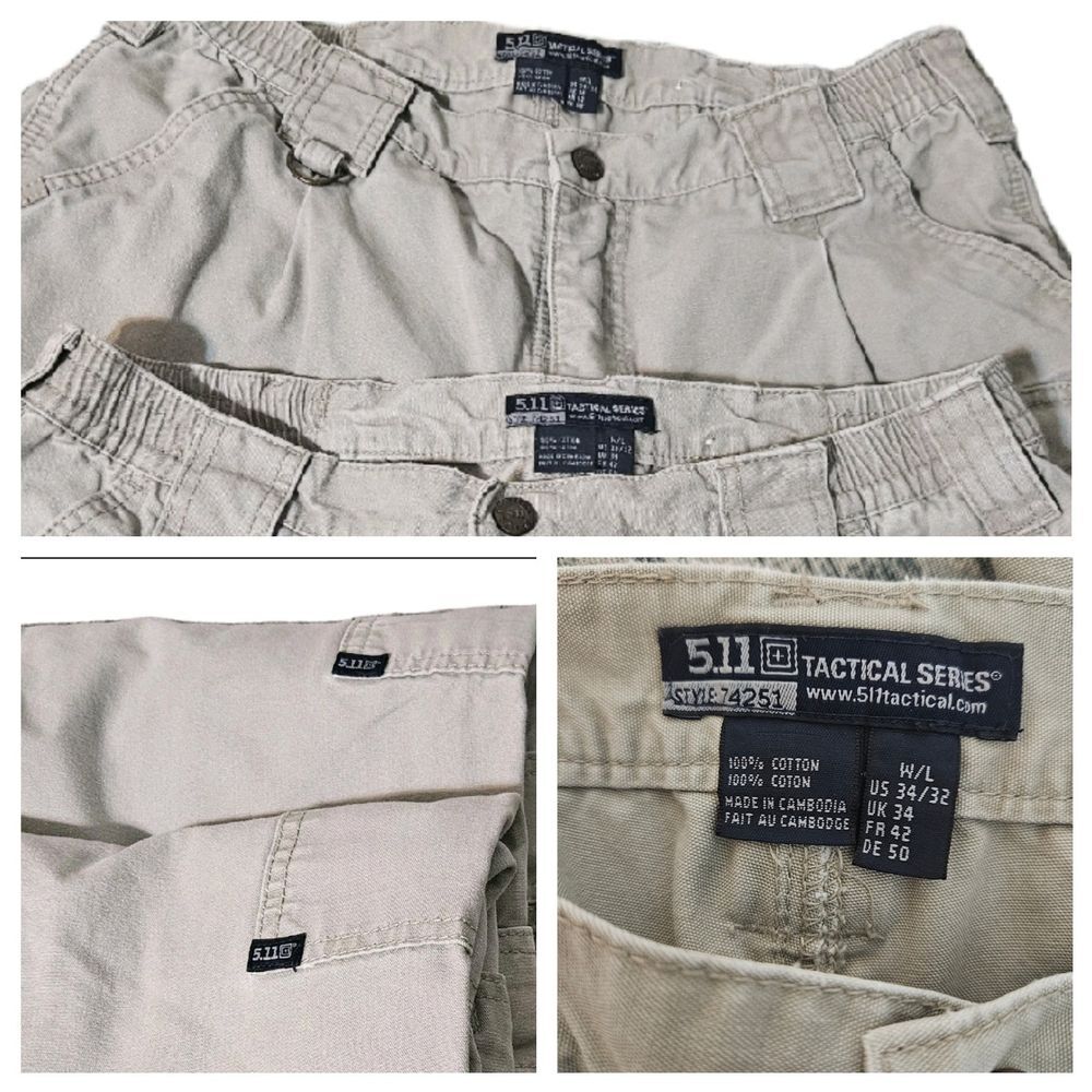 5.11  Tactical Mens 32x31 Khaki Cargo‎ Pants Style 74251 Military Police MP